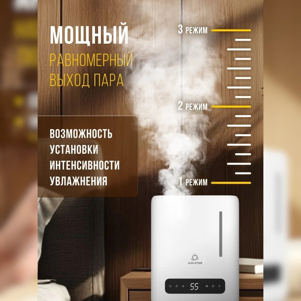 Увлажнитель воздуха ALFA-STORE W Pro белый купить,NaN