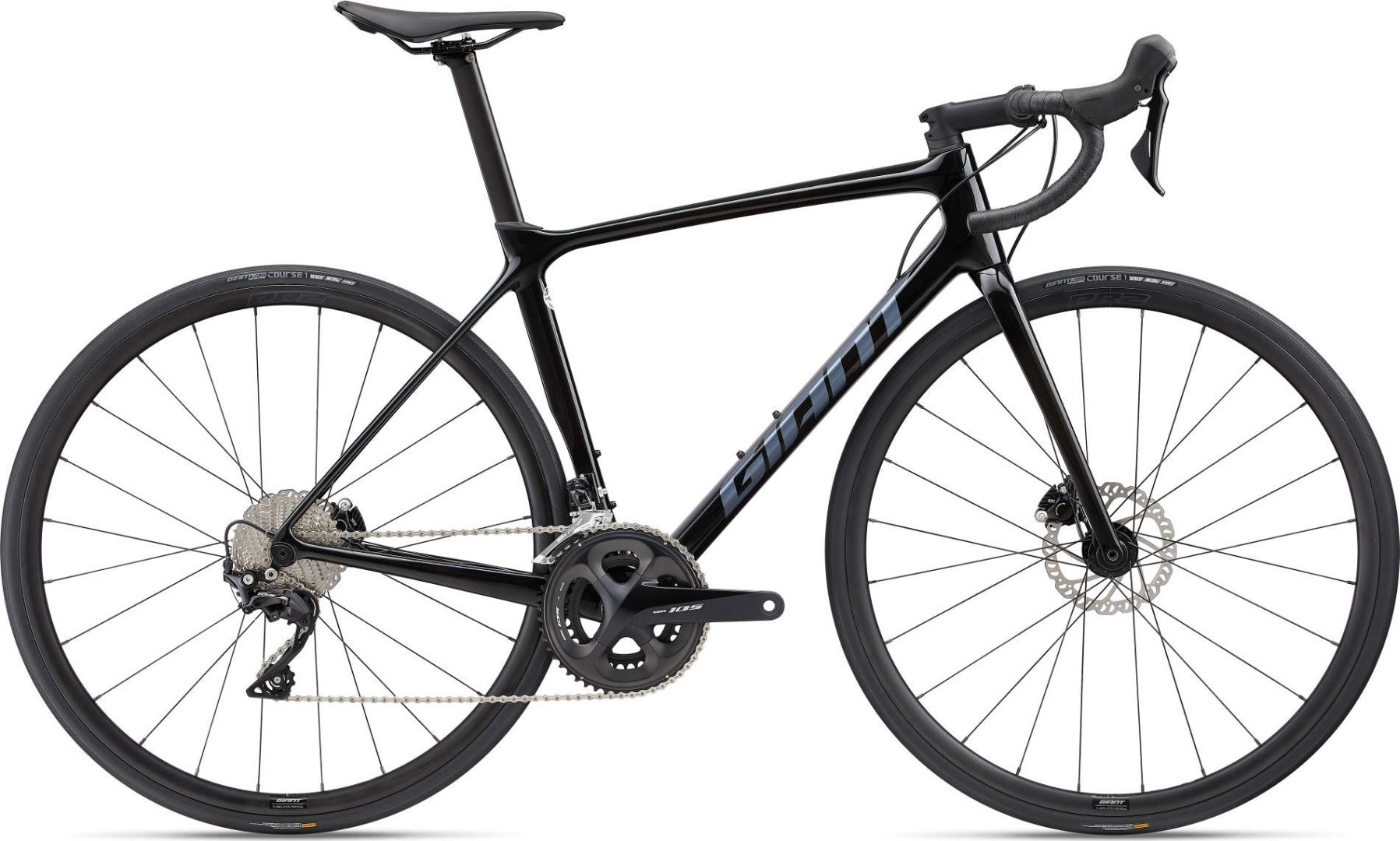 Велосипед Giant TCR Advanced 2 Disc-KOM 28 дюйм 2022 22.5 дюйма черный купить,NaN