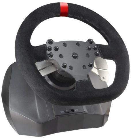 Игровой руль Artplays Vibro Premium Leather Edition V-1200 Black