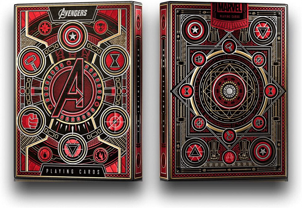 Сувенирная колода карт Theory11  Avengers Red  купить,NaN