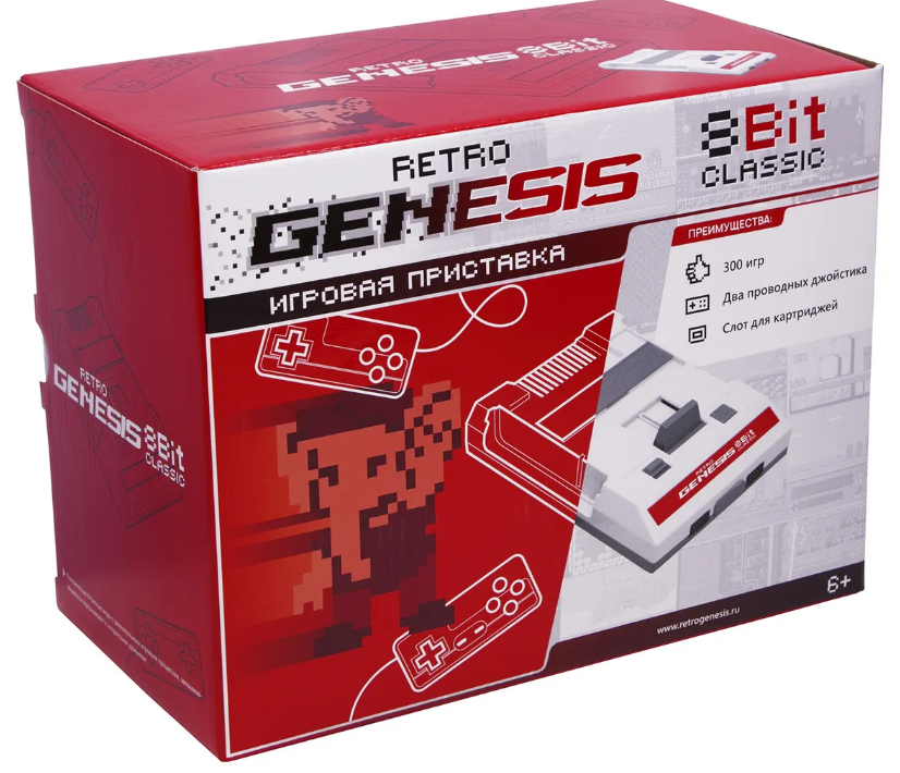 Игровая приставка SEGA Retro Genesis 8 Bit Classic +300 игр C-56 купить,NaN