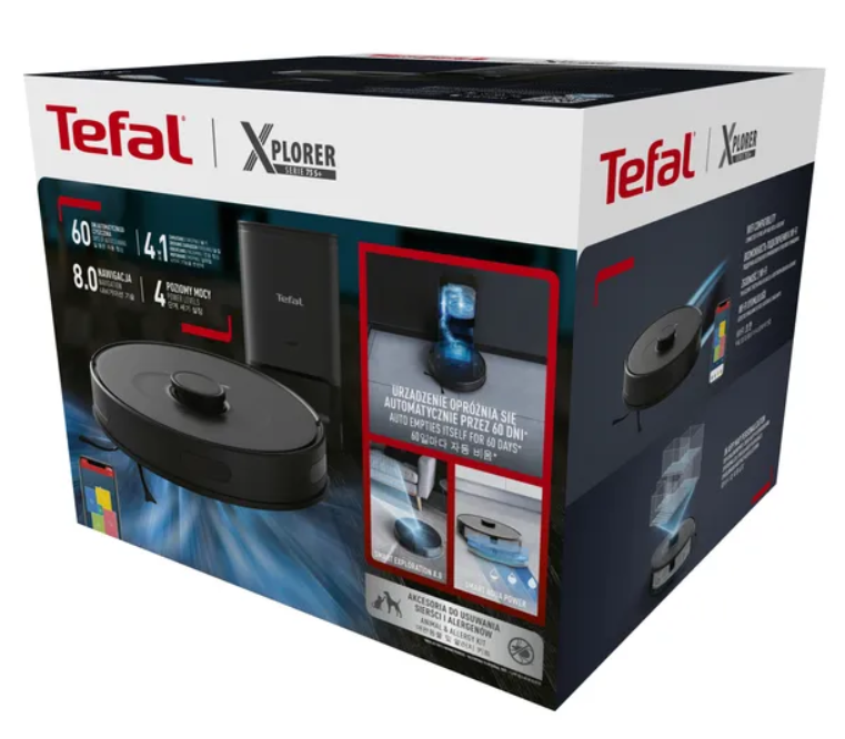 Робот-пылесос Tefal RG8595WH черный купить,0