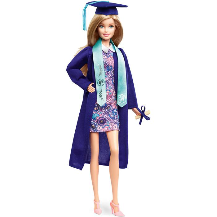Кукла Mattel Barbie Выпускница колледжа в синей мантии FJH660 купить,NaN