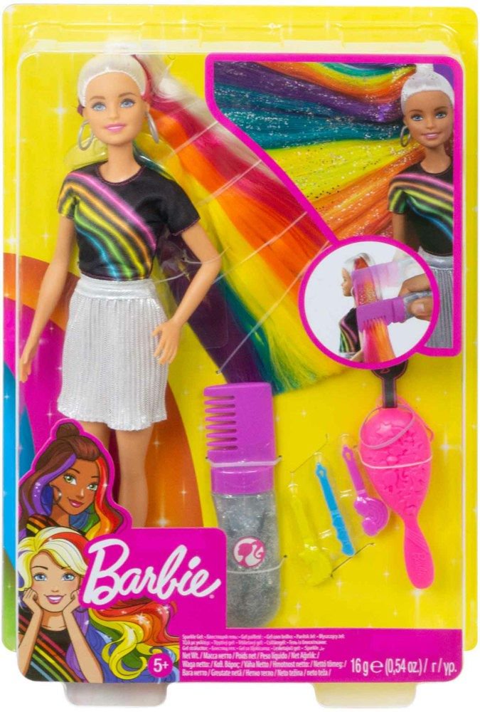 Кукла Mattel Игровой набор Barbie Барби радужная и сверкающая FXN960 купить,NaN