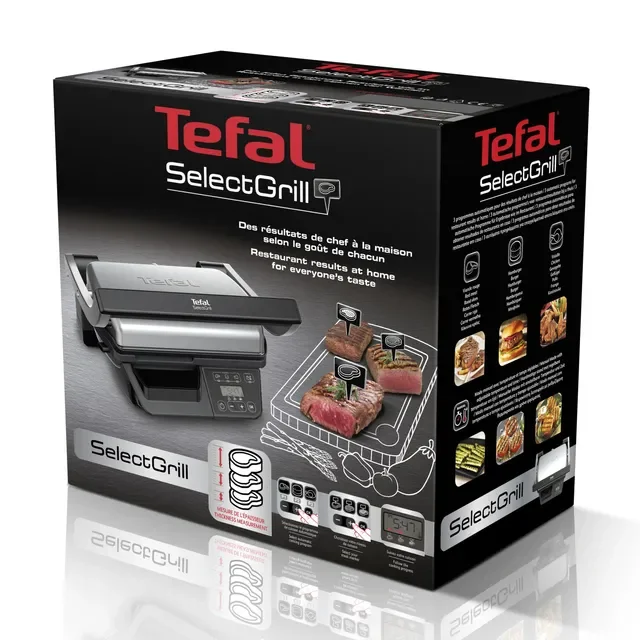Электрогриль Tefal GC 740B30 черно-серебристый - ForteMarket Электрогриль Tefal GC 740B30 черно-серебристый купить,0