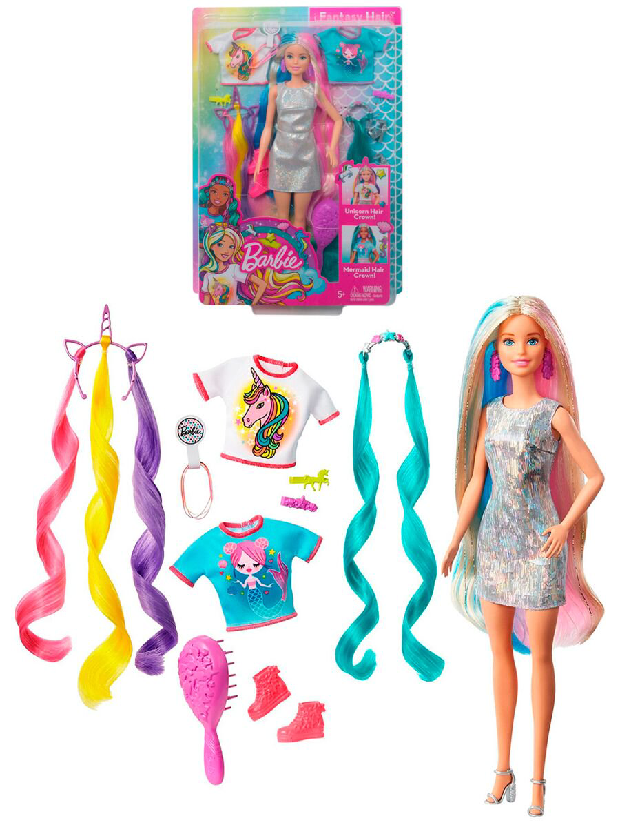 Кукла  Barbie   Радужные волосы GHN040 купить,NaN