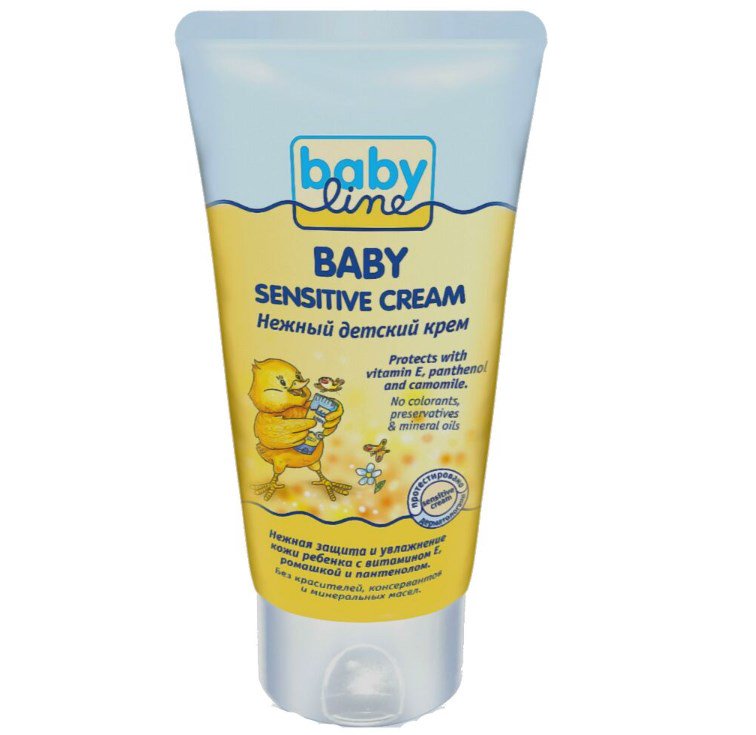 Крем   Babyline с пантенолом ромашкой и витамином Е 75мл купить,NaN