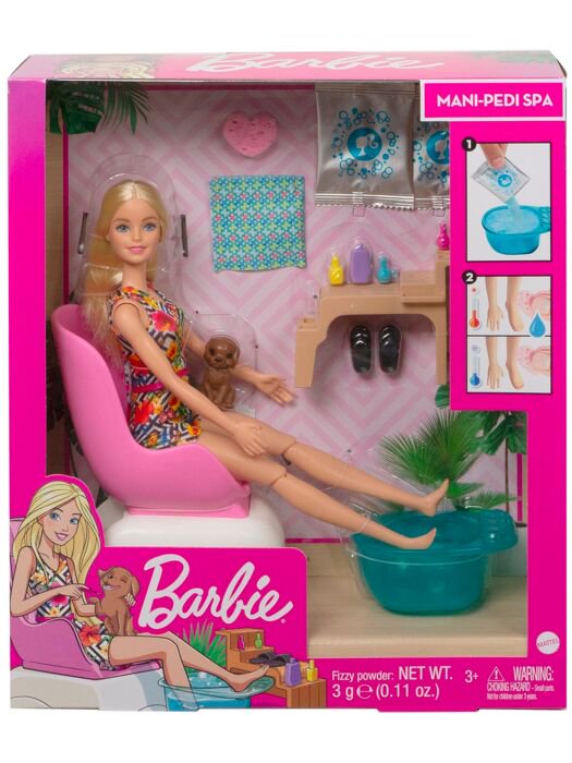 Игровой набор Barbie Салон для маникюра и педикюра купить,NaN