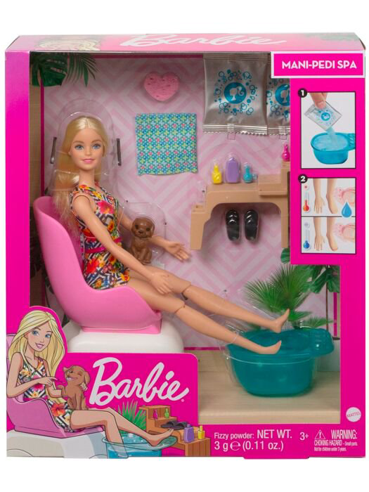 Игровой набор Barbie Салон для маникюра и педикюра купить,NaN