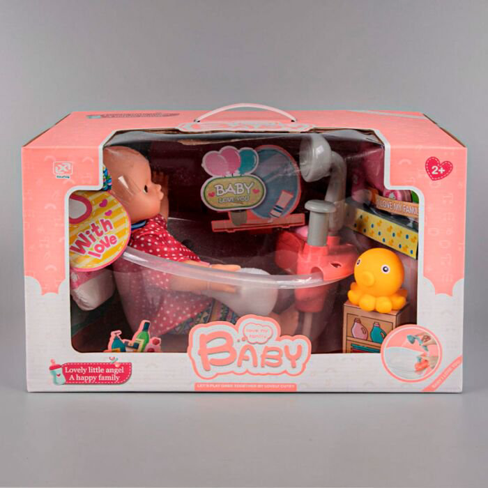 Игровой набор Baby Пупс с ванной и аксессуарами  7125-1 купить,NaN