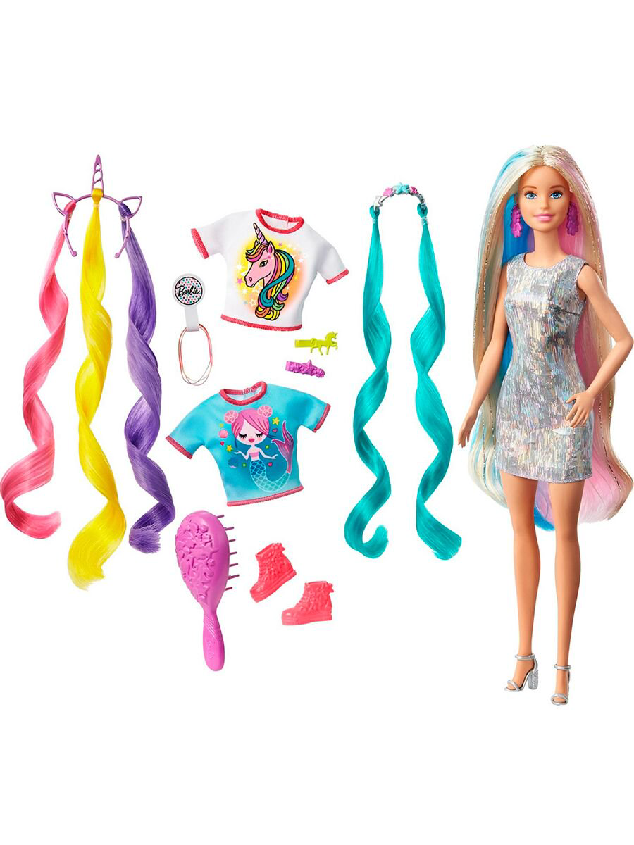 Кукла  Barbie   Радужные волосы GHN040 купить,NaN