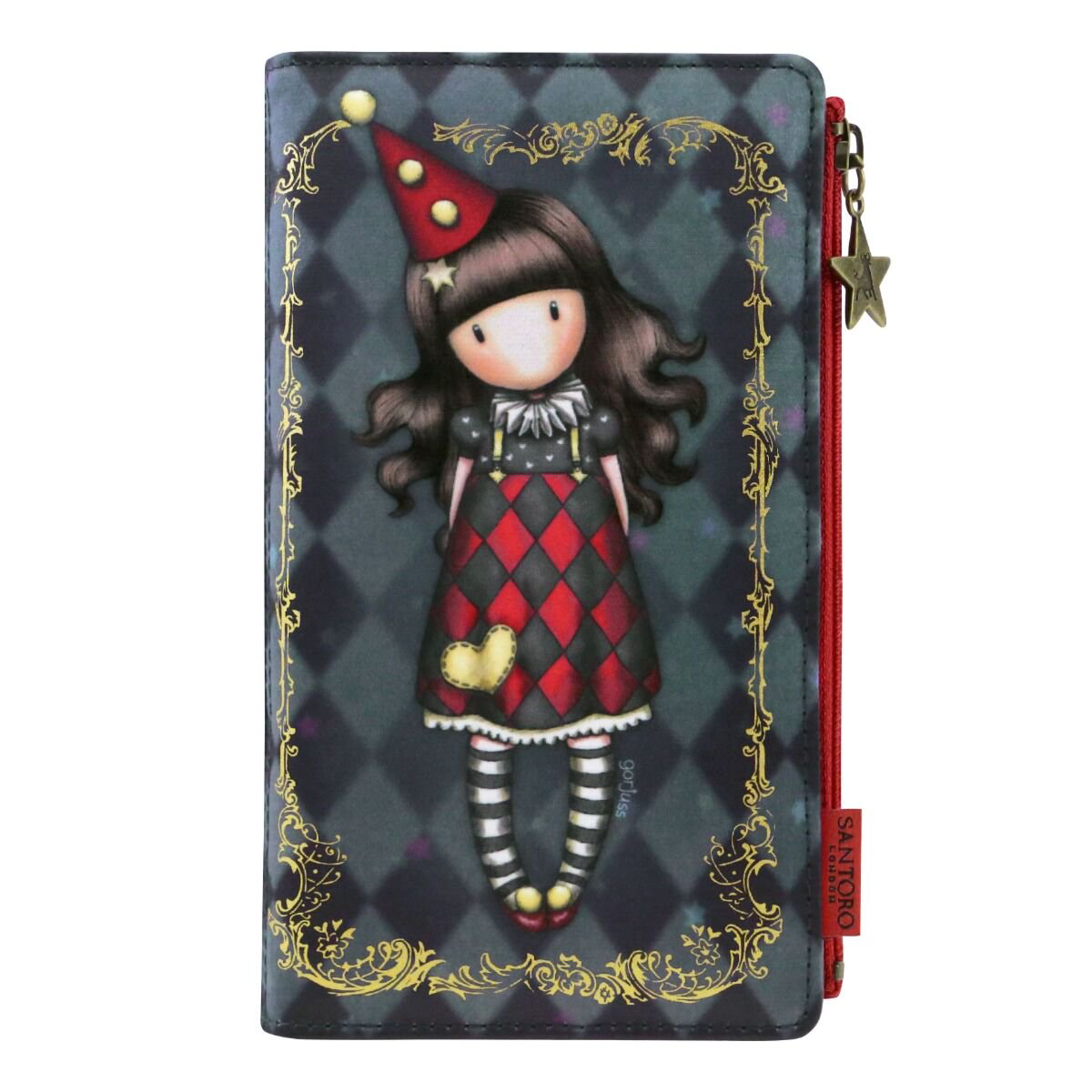 Кошелек  Santoro Harlequin длинный  синий купить,NaN