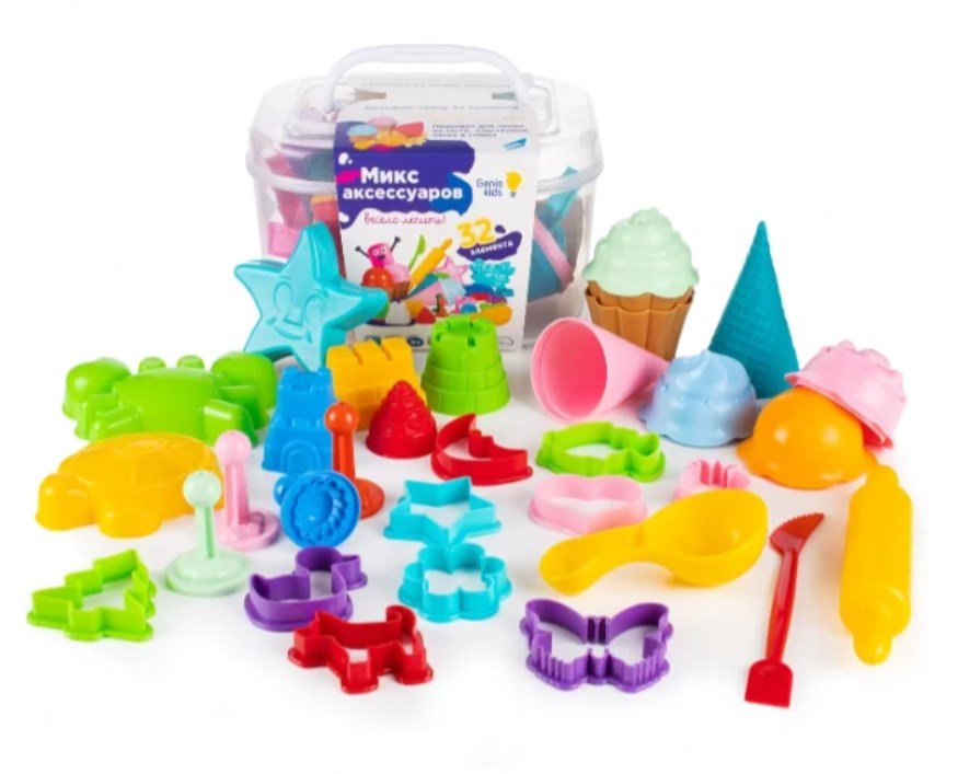 Набор для лепки Genio Kids-Art Микс аксессуаров большой купить,NaN