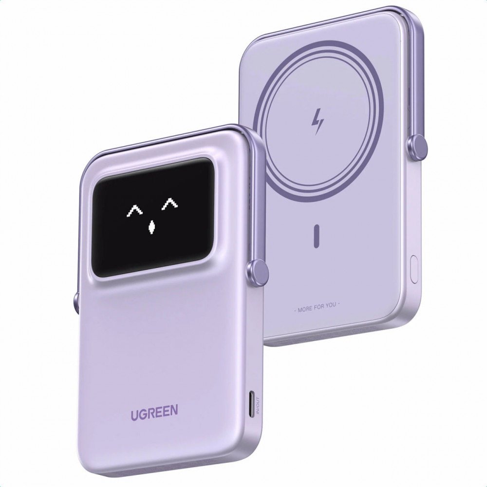 Внешний аккумулятор Ugreen PB571 5000 мАч 20 Вт светло-фиолетовый