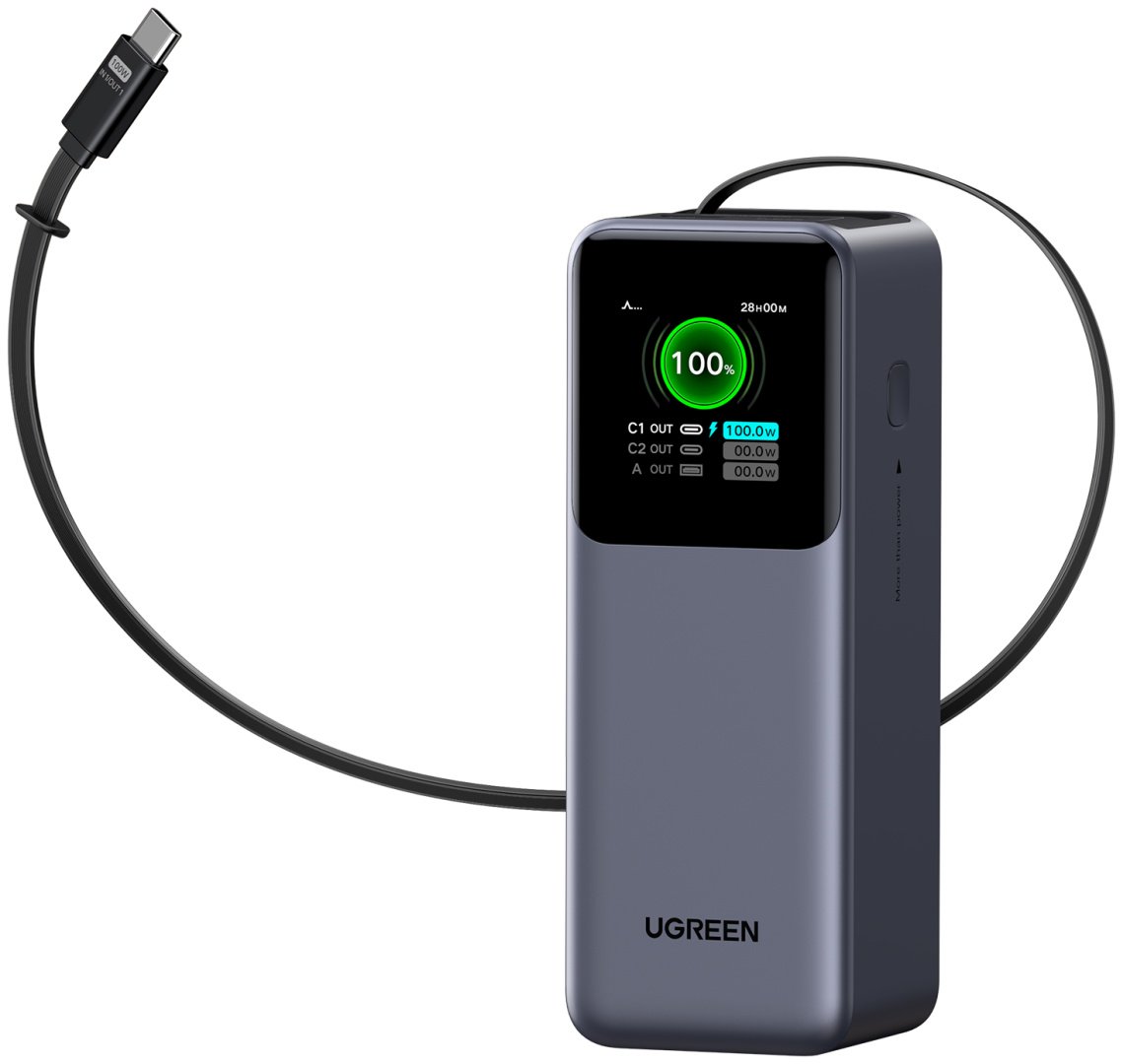 Внешний аккумулятор Ugreen PB726 55987B 165 W 20000mAh Gray
