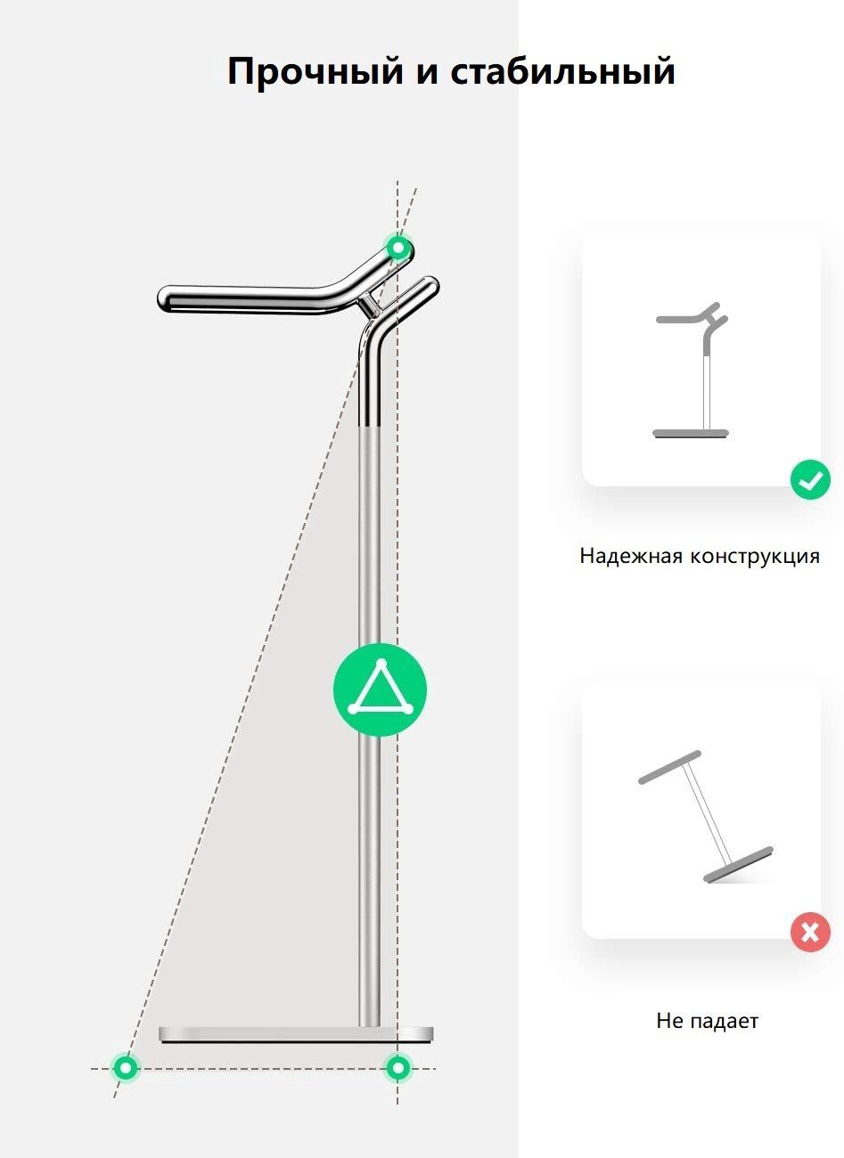 Подставка для наушников Ugreen 80701 серый купить,NaN