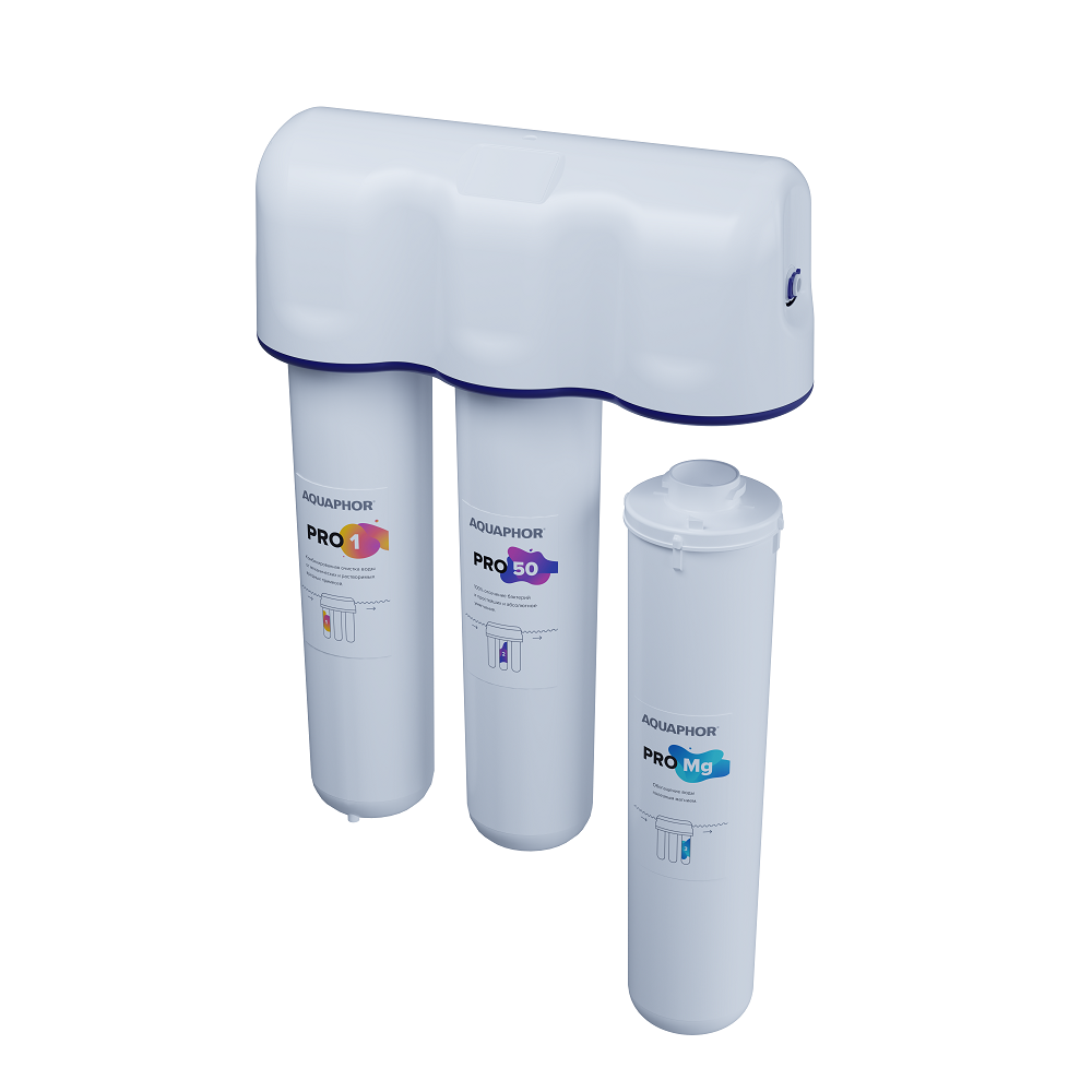 Фильтр для воды Аквафор OSMO Pro-050-3-А-М белый купить,0