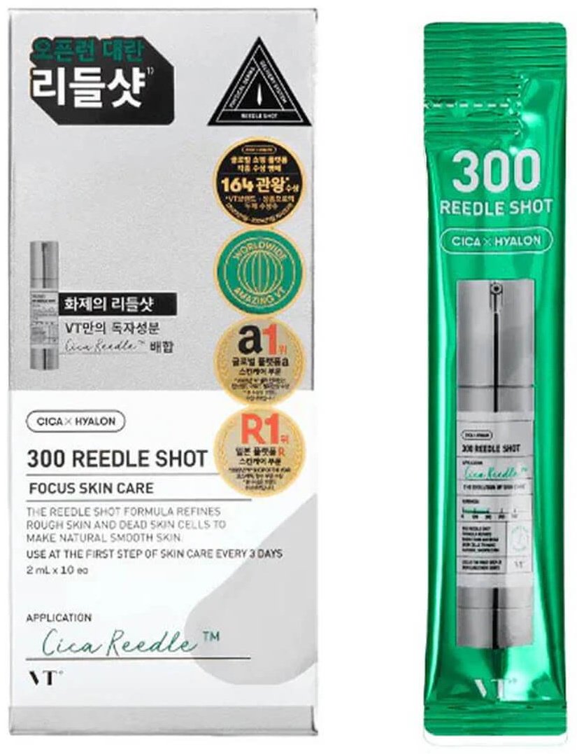 VT Cosmetics сыворотка Cica Hyalon Reedle Shot 300 Daily для лица 20 мл купить,NaN