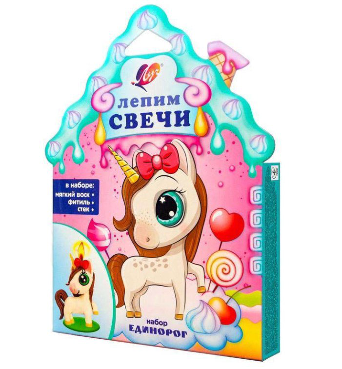 Набор для лепки свечей Луч Единорог   6 цветов купить,NaN