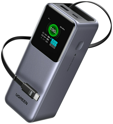 Внешний аккумулятор Ugreen PB726 55987B 165 W 20000mAh Gray