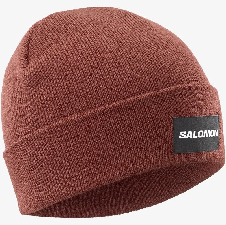 Шапка Salomon размер универсальный, коричневый купить,NaN