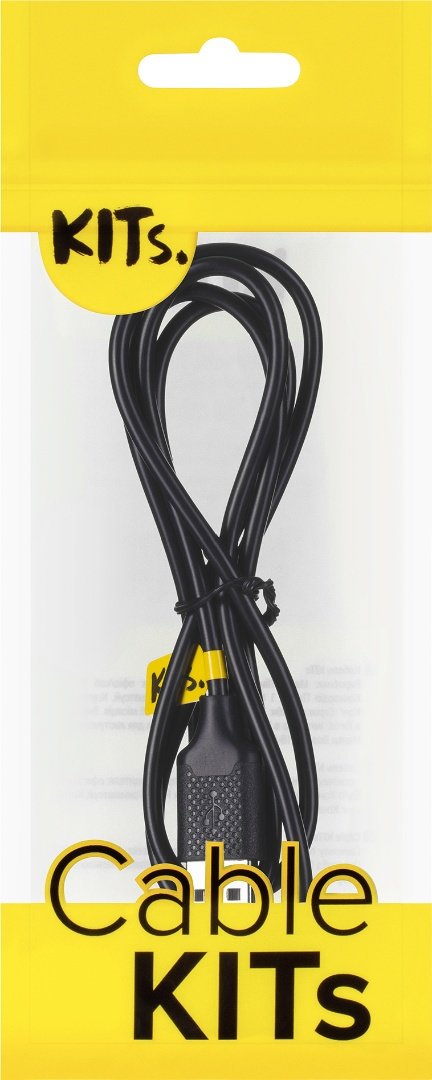 Кабель KITs USB 2.0 - USB Type-C KITS-W-004 черный - ForteMarket Кабель KITs USB 2.0 - USB Type-C KITS-W-004 черный купить,0