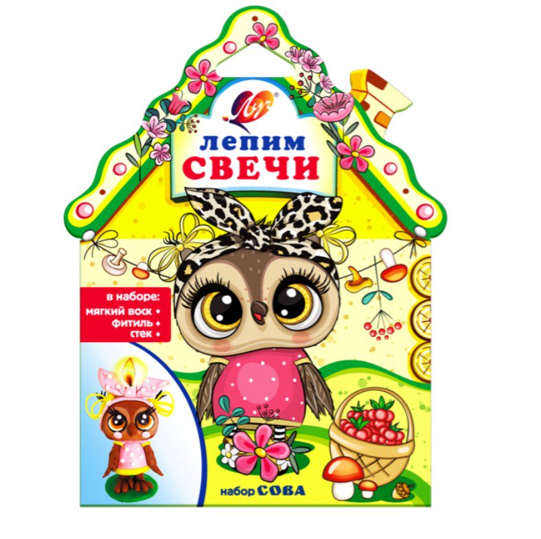 Набор для лепки свечей Луч Сова 6 цветов купить,NaN