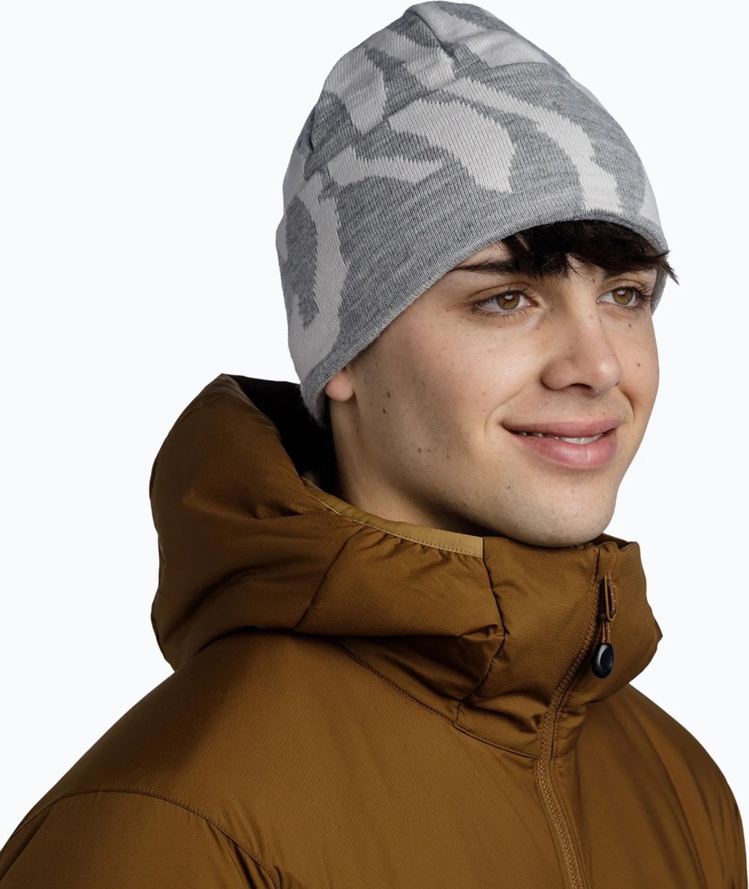 Шапка Buff размер универсальный, белый, серый купить,NaN