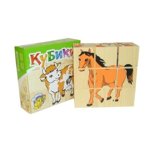 Кубики Томик  Домашние животные  9шт  купить,NaN