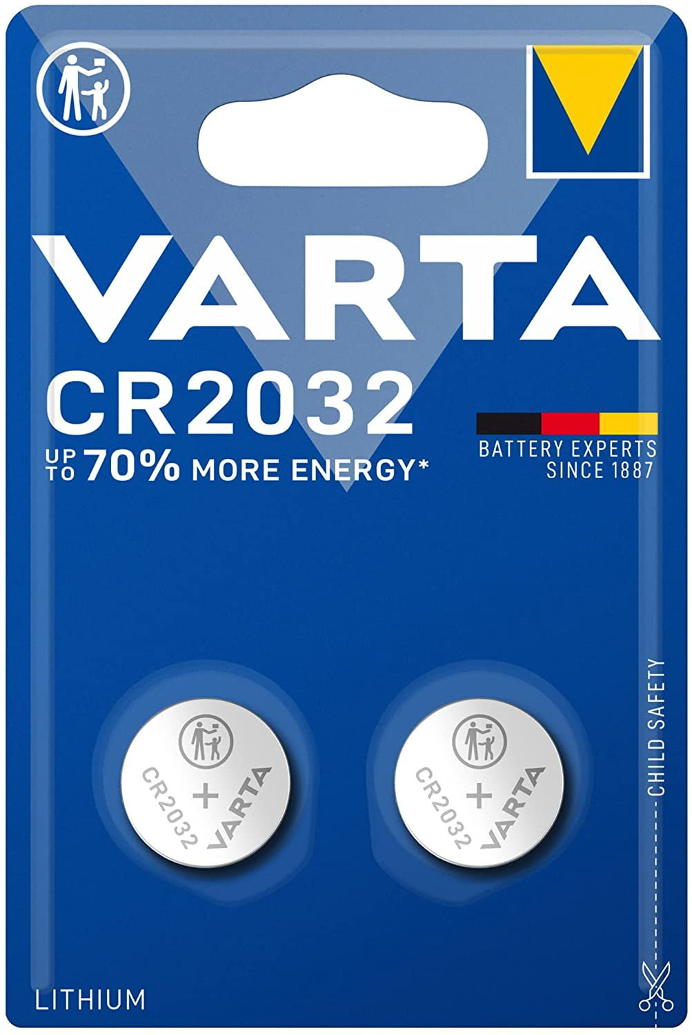 Батарейка Varta Lithium CR2032 3V 2шт купить,NaN