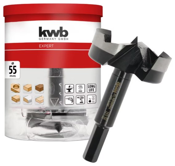 Сверло KWB Форстнера 706455 55 мм, 1 шт.