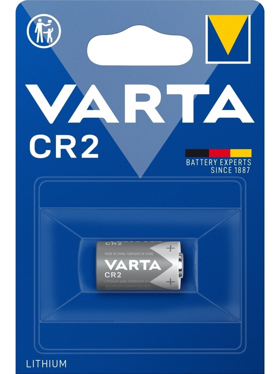 Батарейка Varta Lithium CR2 3V 1шт купить,NaN