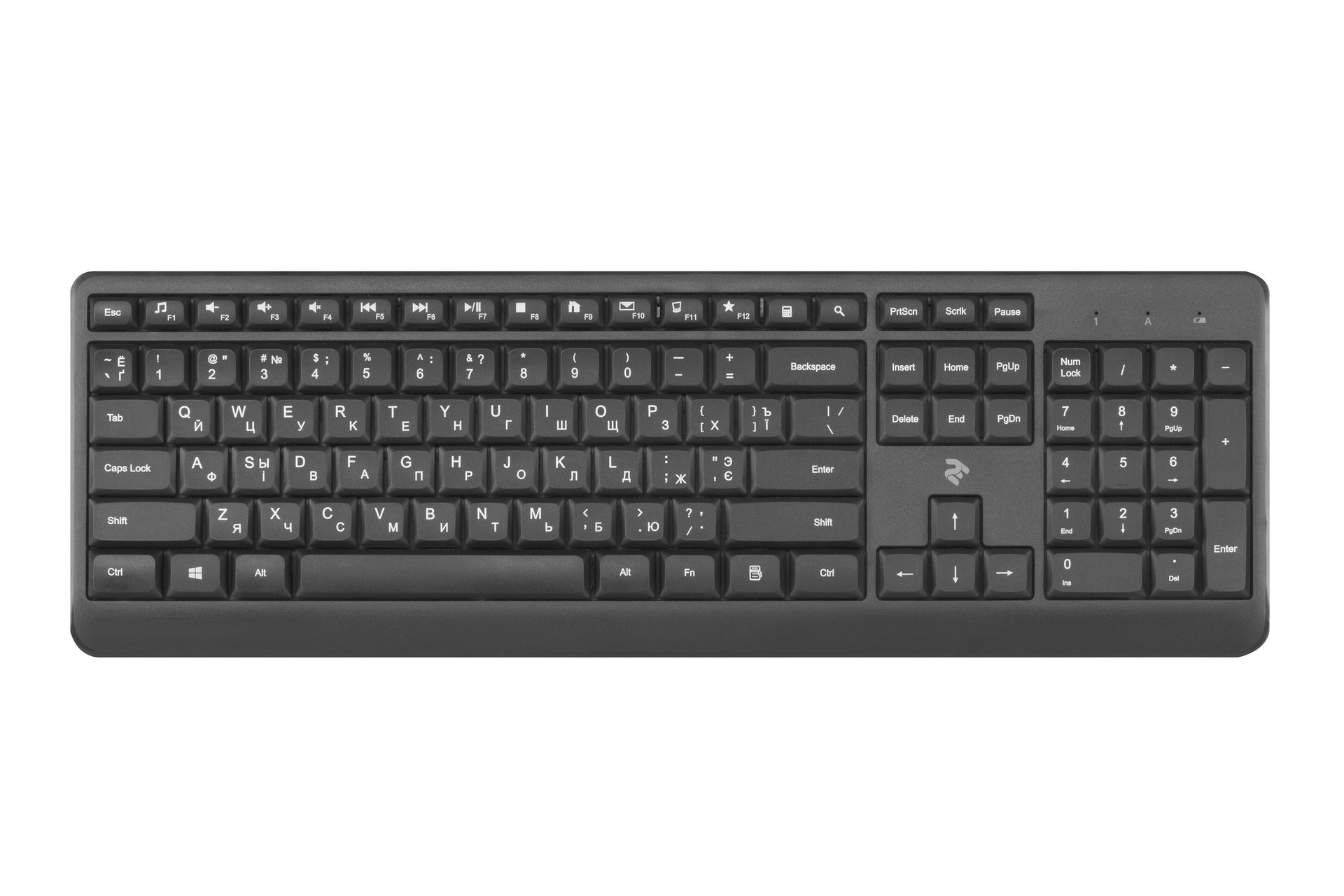 Клавиатура 2E KS220 WL черная