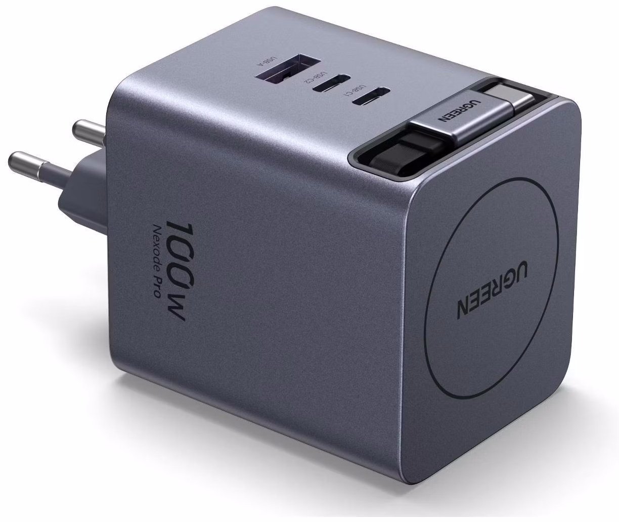 Зарядное устройство Ugreen X616 (65828) USB Type-C, USB 100 Вт серый