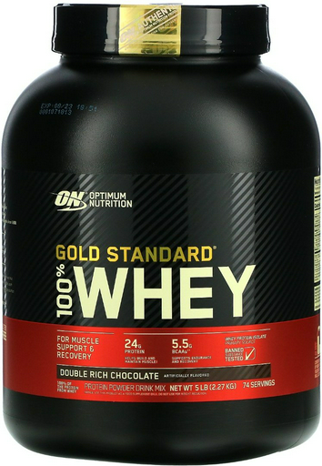 Протеин Optimum Nutrition 100% Whey Gold Standard 5 lbs двойной шоколад 2270гр
