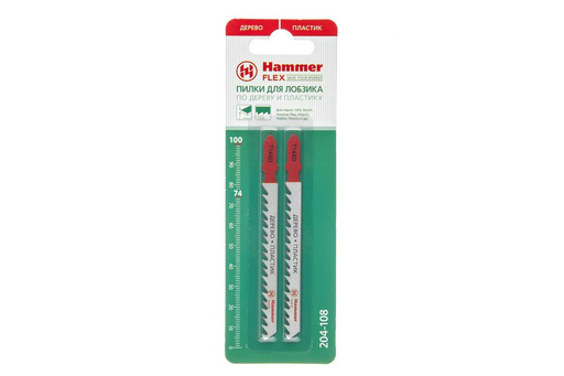 Пилки для лобзика Hammer JG WD-PL T144D 204-108 2шт