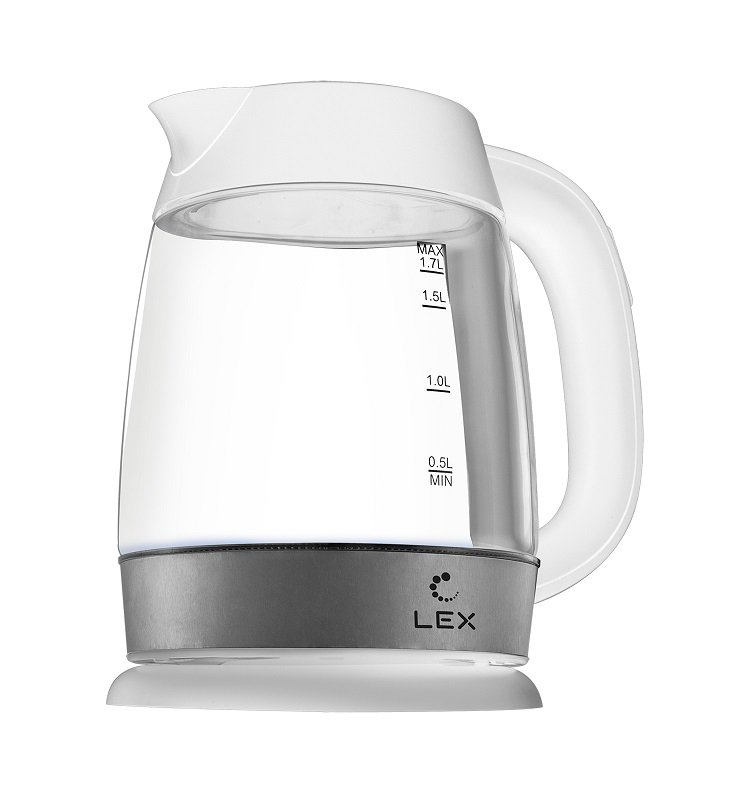 Электрочайник Lex LX-30011-2 1.7 л белый купить,NaN