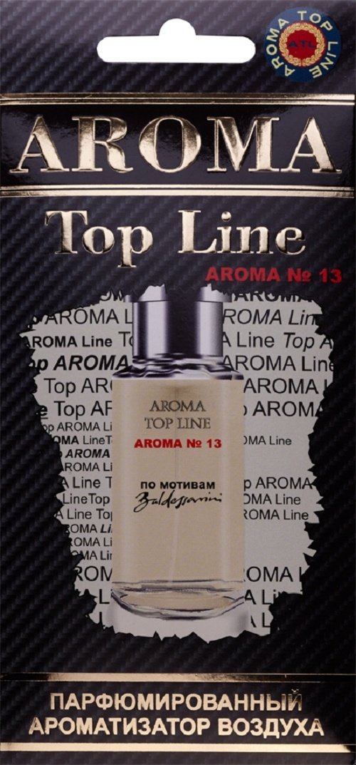 Aroma Top Line ароматизатор картонный 0213 A №13 (Босс) Boss Baldessarini купить,NaN