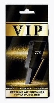 VIP ароматизатор картонный 778 Carolina Herrera Bad Boy купить,NaN