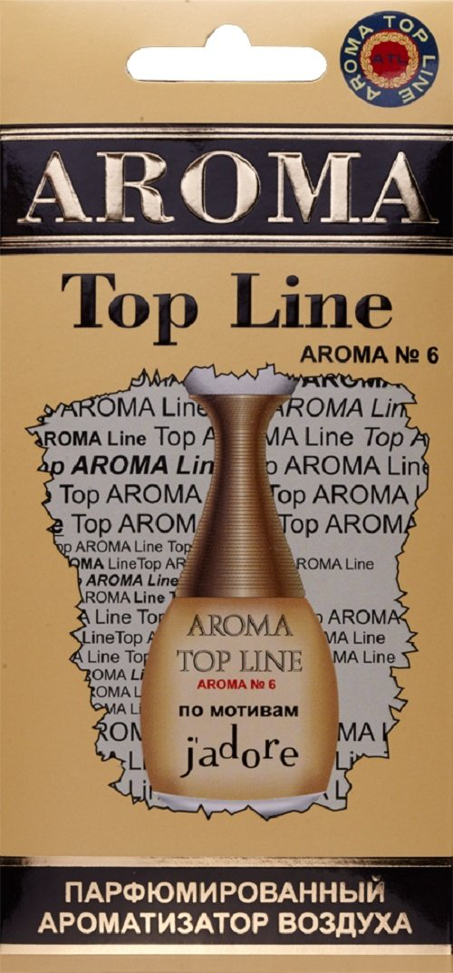 Aroma Top Line ароматизатор картонный 026 A №6 (Диор Жадор) Diore Jadore купить,NaN
