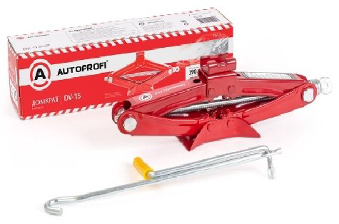 AUTOPROFI домкрат винтовой, ромбический DV-15 1.5 т купить,NaN