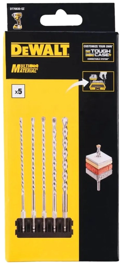 Сверло DeWALT спиральное DT70830-QZ 8 мм, 5 шт.