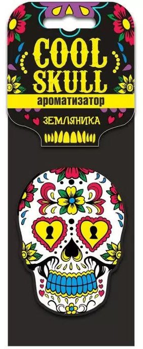 Sapfire ароматизатор картонный SAС09024ЗЕМЛЯНИКА Cool skull Земляника