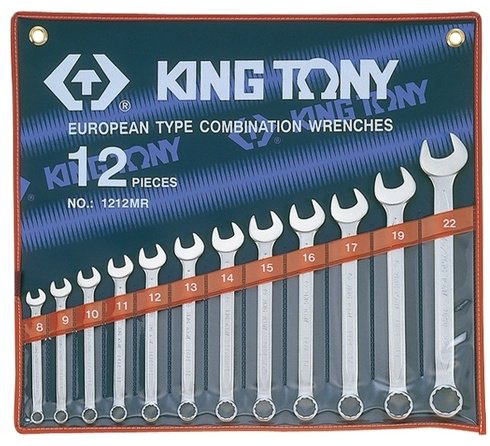KING TONY набор ключей комбинированный 8-22 мм 1212MR, 12 шт