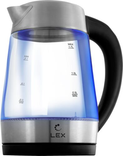 Электрочайник Lex LX-30012-1 1.7л серебристый купить,NaN
