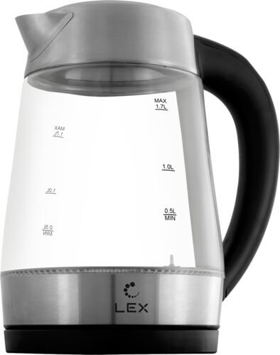 Электрочайник Lex LX-30012-1 1.7л серебристый купить,0