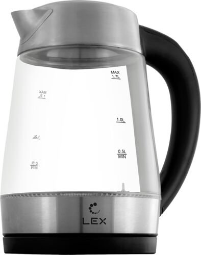 Электрочайник Lex LX-30012-1 1.7л серебристый купить,NaN