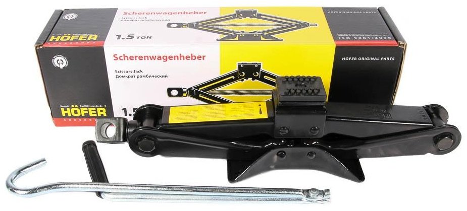 HOFER домкрат ромбический HF901007 1.5 т купить,NaN