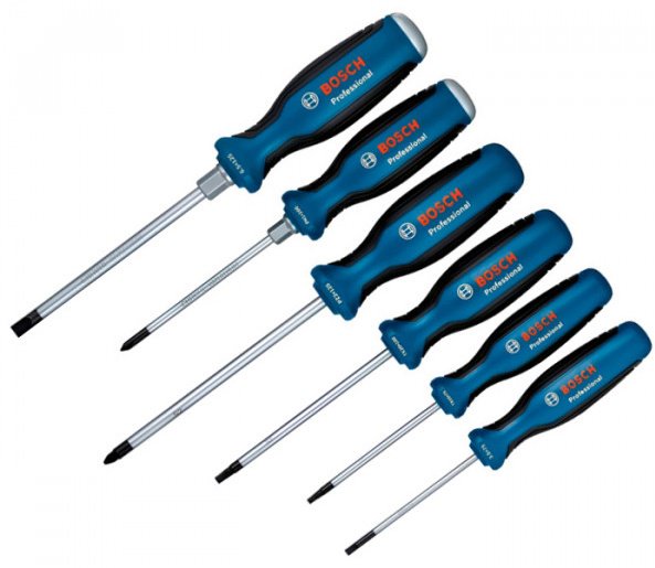 Bosch Набор отверток, 6 шт., 1600A016BF