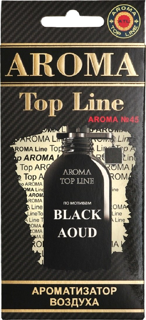 Aroma Top Line ароматизатор картонный 0245 A №45 Montale Black